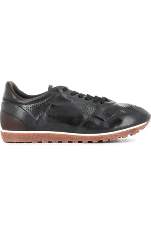 ALBERTO FASCIANI Sneakers, male, , Size: 11 US Horse Leather Sneakers with Cork and Latex Sole