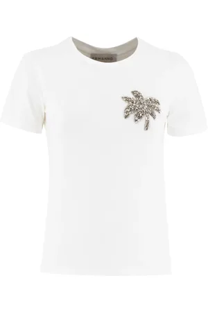 ERMANNO SCERVINO T-Shirts, female, , Size: XS Embroidered Cotton T-shirt