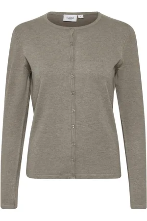 Saint Tropez Cardigans, female, , Size: XL Simple Cardigan with Button Closure