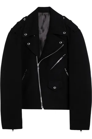 Balmain Bomber Jackets, male, , Size: L Biker Leather Jacket