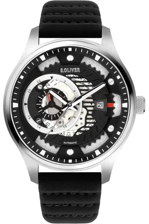 QS by s.Oliver Watches, female, , Size: ONE SIZE Automatic Watch Black Silver So-3941-La