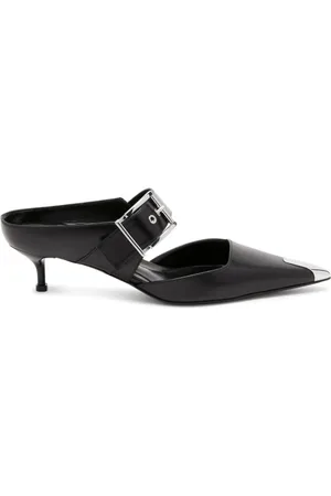 Alexander McQueen Heeled Mules, female, , Size: 6 1/2 US High Heel Shoes