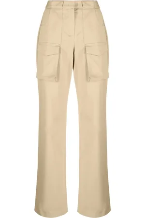 ERMANNO SCERVINO Straight Trousers, female, , Size: S High-waisted Cargo Trousers