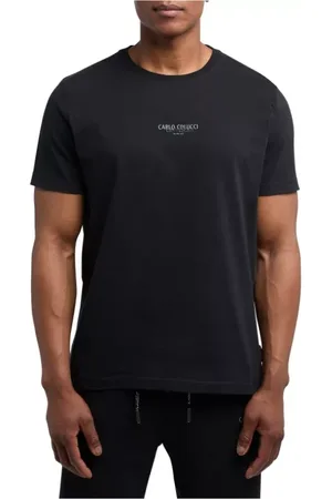 Carlo Colucci T-Shirts, male, , Size: XL Men`s Basic T-Shirt - Style C2776