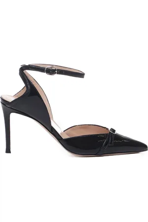 MARC ELLIS Pumps, female, , Size: 11 US Leather Heel Shoe with Strap
