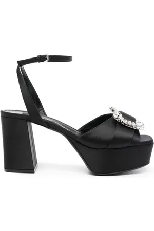 Sergio Rossi High Heel Sandals, female, , Size: 9 US Gem-Embellished Sandals