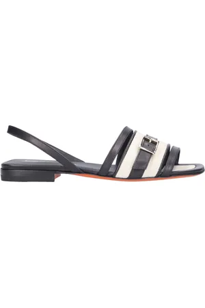 santoni Flat Sandals, female, , Size: 5 1/2 US Flat Sandals