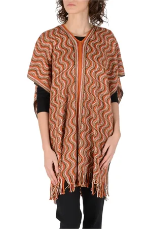 Missoni Capes, female, , Size: ONE SIZE Wool Cotton Poncho