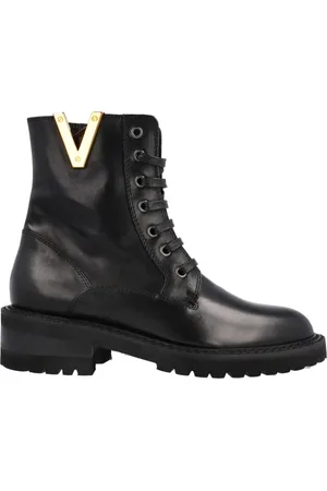 Via Roma Lace-up Boots, female, , Size: 7 US Nero Ankle Boots for Women