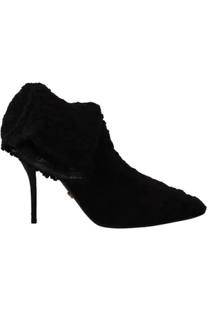 Dolce & Gabbana Heeled Boots, female, , Size: 8 1/2 US Elegant Mid-Calf Viscose Boots