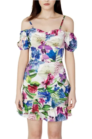Guess Short Dresses, female, , Size: L Floral Strap Dress