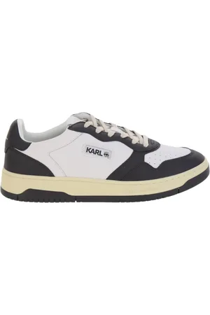Karl Lagerfeld Sneakers, male, , Size: 9 US Multicolor Leather Low Lace Sneakers