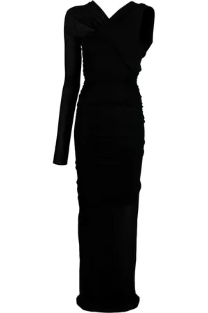 Saint Laurent Gowns, female, , Size: S Asymmetric One-Sleeve Gown