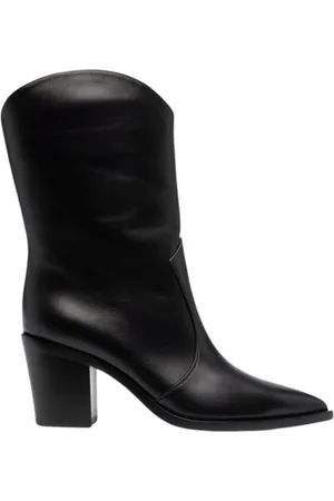Gianvito Rossi Heeled Boots, female, , Size: 6 US Leather Pointed Toe Boots
