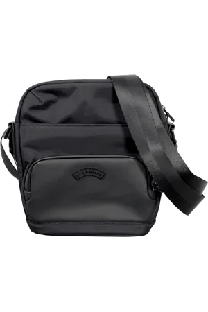 Paul & Shark Messenger Bags, male, , Size: ONE SIZE Rubber and Fabric Shoulder Bag with Logo
