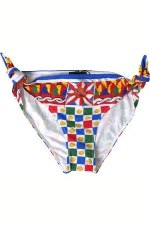 Dolce & Gabbana Bikinis, female, , Size: S Carretto Print Bikini Bottom