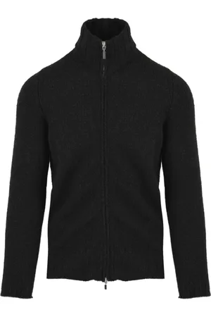 FILIPPO DE LAURENTIIS Cardigans, male, , Size: M Full Zip Sweater in Bottle Green