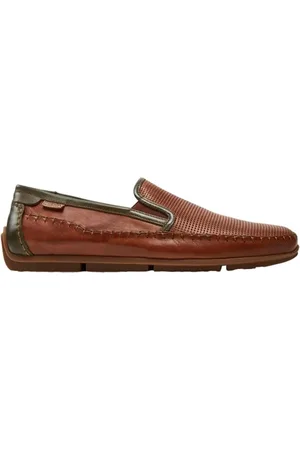Pikolinos Loafers, male, , Size: 11 US Casual Camel Leather Mens Loafers