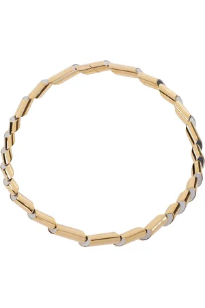 Lanvin Necklaces, female, , Size: M Metallic Necklace Sequence Gold Brass
