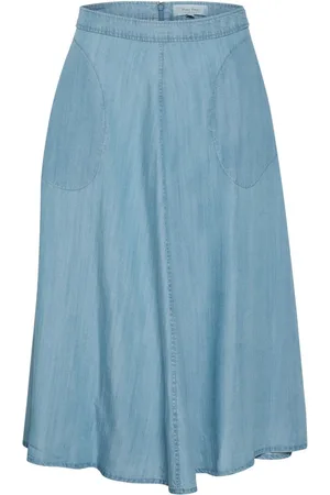 Part Two Denim Skirts, female, , Size: L Light Denim A-Line Skirt