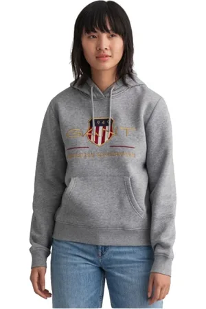 GANT Hoodies, female, , Size: L Golden Effect Hooded Sweatshirt