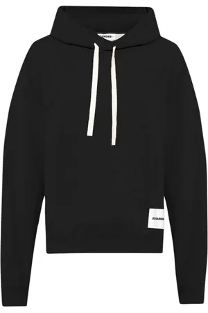 Jil Sander Hoodies, male, , Size: L Hoodie with Logo Patch