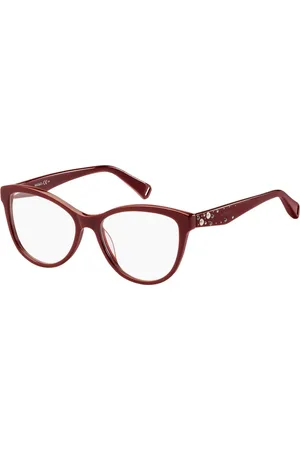 Max&Co. Glasses, female, , Size: ONE SIZE Burgundy Eyewear Frames