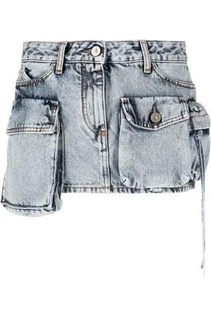 The Attico Denim Skirts, female, , Size: W27 Fay Denim Mini Skirt