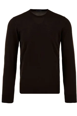 DRUMOHR Round-neck Knitwear, male, , Size: XL Dark Sweaters for Men