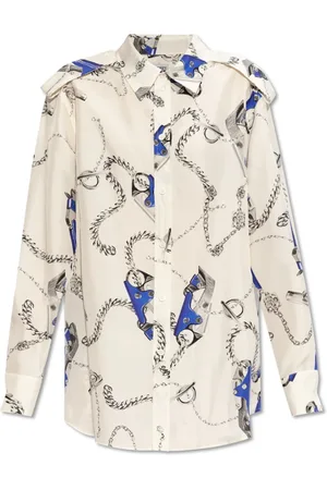 Burberry Shirts, female, , Size: 2XS Silk Shirt