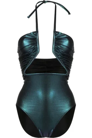 Rick Owens One-piece, female, , Size: S Iridescent Cut-Out Swimsuit