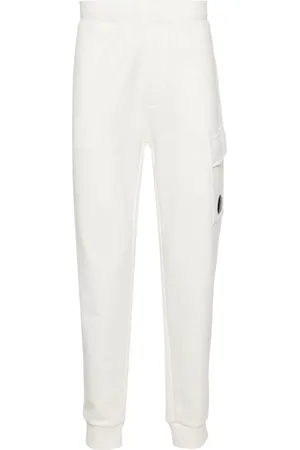 C.P. Company Sweatpants, male, , Size: XS Cotton Track Pants with Lens Detail