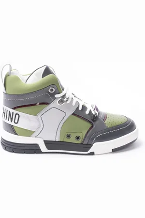 Moschino Sneakers, male, , Size: 7 US Military Green High Top Sneakers