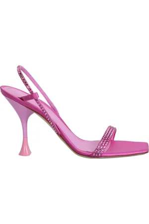 3Juin High Heel Sandals, female, , Size: 10 US Fuxia Eloise Rhinestone Sandals