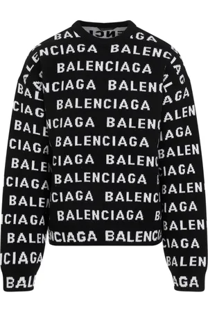 Balenciaga Round-neck Knitwear, male, , Size: L Wool Crewneck Sweater