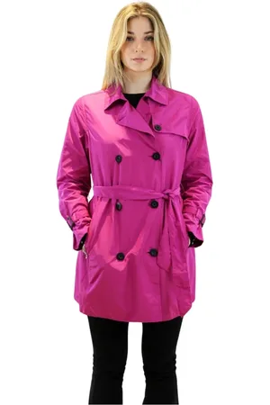 CANADIENS Double-Breasted Coats, female, , Size: S Fuchsia Jacket Ss23