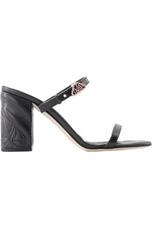 Alexander McQueen Heeled Mules, female, , Size: 8 US Leather heels