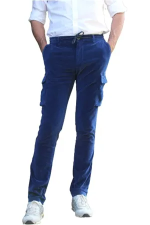 Masons Slim-fit Trousers, male, , Size: M Cargo Velvet Pants