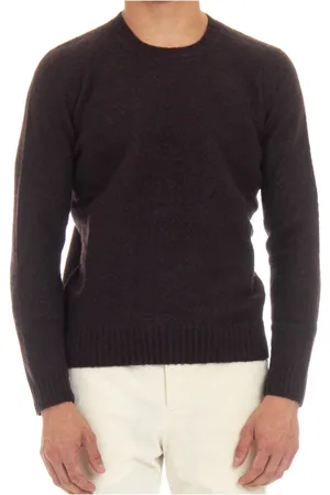 DRUMOHR Round-neck Knitwear, male, , Size: M Wool Crewneck Sweater Soft Touch