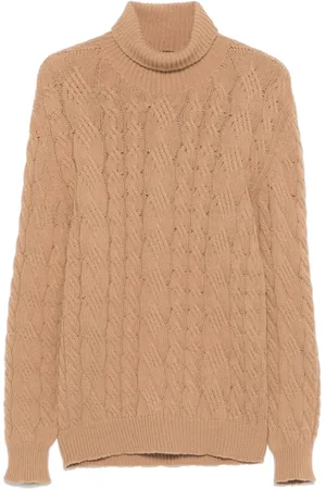 TAGLIATORE Turtlenecks, male, , Size: M Chunky Knit Turtleneck Sweater