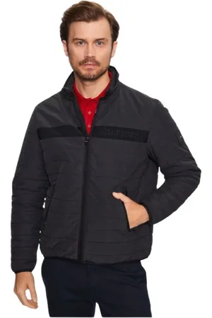 Tommy Hilfiger Light Jackets, male, , Size: XL Zippered Padded Jacket with Elastic Finish