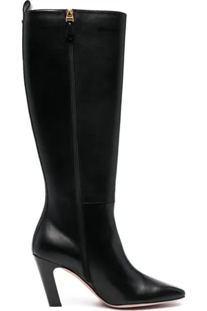 Bally High Boots, female, , Size: 7 US Leather Knee-High Heeled Boots