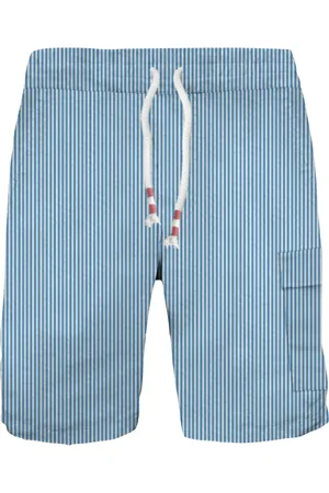 MC2 SAINT BARTH Casual Shorts, male, , Size: XL Seersucker Bermuda Shorts for Men