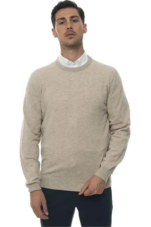 Kiton Round-neck Knitwear, male, , Size: L Handmade Cashmere Pullover