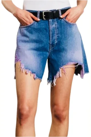 3x1 Denim Shorts, female, , Size: W27 High-Waisted Blake Lilac Shorts