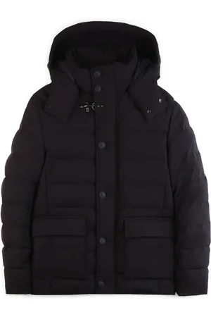 FAY Rain Jackets, male, , Size: S Down Jacket with Removable Hood