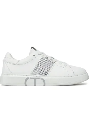 Twin-Set Sneakers, male, , Size: 7 US Strass and Oval T Sneakers