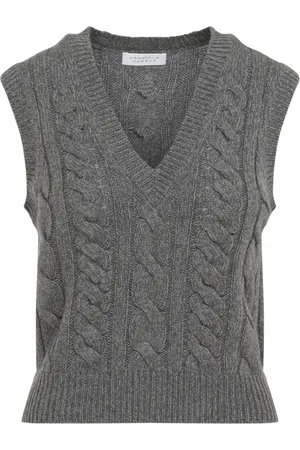 GABRIELA HEARST Cashmere Knitwear, female, , Size: XS Luxurious Grey Cashmere Sweater Aw24