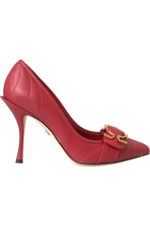 Dolce & Gabbana Pumps, female, , Size: 6 US Devotion Leather Heels Pumps Shoes