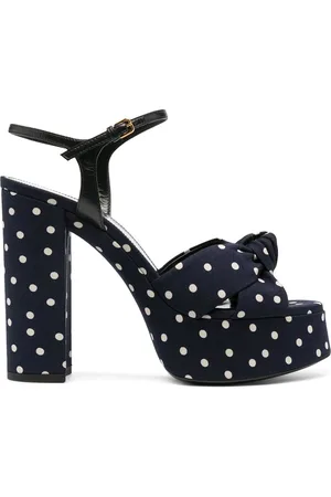 Saint Laurent High Heel Sandals, female, , Size: 9 US Polka Dot Sandals